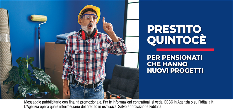 AGENZIA PUGGIONI MAURIZIO Fiditalia | Nuoro | Cessione del Quinto Quintocè - Un consulente dedicato per i progetti di dipendenti e pensionati. Messaggio pubblicitario con finalità promozionale. Per le informazioni contrattuali si veda IEBCC in Agenzia o su Fiditalia. it. L’Agenzia opera quale intermediario del credito in esclusiva. Salvo approvazione Fiditalia.
