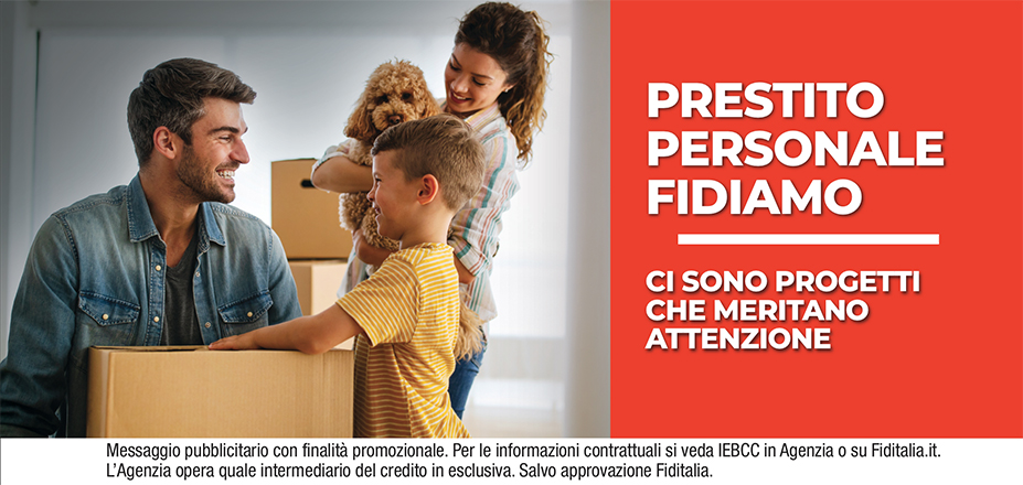 AGENZIA PUGGIONI MAURIZIO Fiditalia | Nuoro | Prestito Personale Fidiamo - Ti aspettiamo per realizzare i tuoi progetti. Messaggio pubblicitario con finalità promozionale. Per le informazioni contrattuali si veda IEBCC in Agenzia o su Fiditalia.it. L’Agenzia opera quale intermediario del credito in esclusiva. Salvo approvazione Fiditalia.